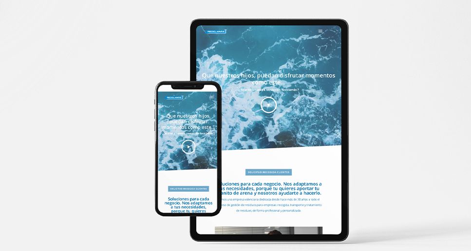 Ejemplo de diseño responsivo como una de las mejores prácticas de diseño web en 2024.